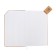 Lotted diary, 120x200 mm 128 sheets, leatherette, gray block 70 g/m2, lies, refuge with a colored button, beige