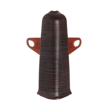 Outdoor angle (external) with fasteners for skirting board 85mm "decoration", 303 wenge dark