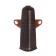 Outdoor angle (external) with fasteners for skirting board 85mm "decoration", 303 wenge dark