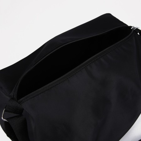 Sports bag on lightning, adjustable belt, black color-2