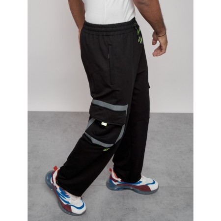 Sports male trousers, size 50, black color-14