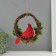Souvenir Suspension "Red Bird on a wreath with cones" 7.5x20x20.5 cm