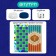 Board game 2 in 1 "checkers" and "backgammon"