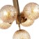 Suspension Felis 5xe27 40W, size 36x36x50-150 cm, bronze color