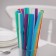 Disposable tubes for drinks of the share, 24 cm, d = 8 mm, 100 pcs, with corrugation, color mix
