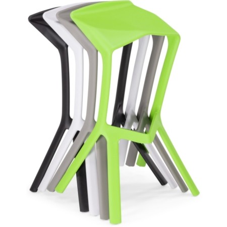 MAGA MEGA chair plastic, white 50x43x80 cm-5