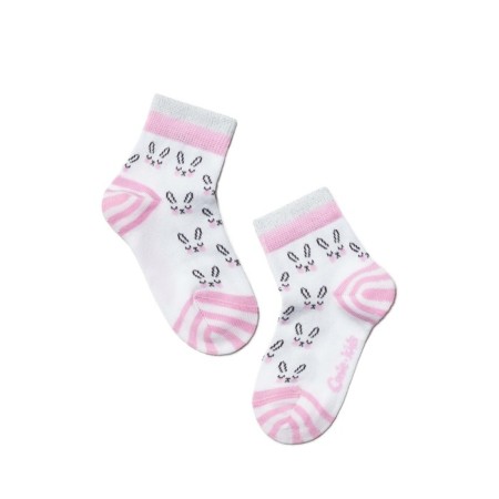 Noski children's cotton CONTE KIDS TIP-Top, size 12, white color-3