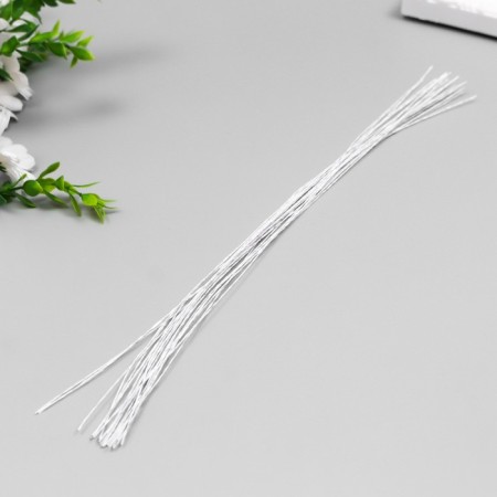 Wire for creativity "White" (set of 20 pcs) 0.37 mm, 36 cm