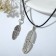 Kulons "Demetrons" Ferses, black color in silver, 45 cm