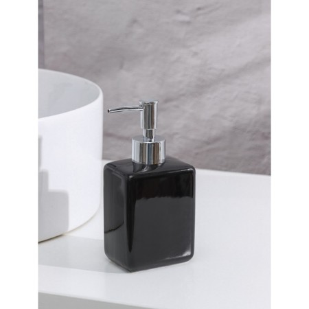 Savanna liquid soap dispenser, 350 ml, black color-2