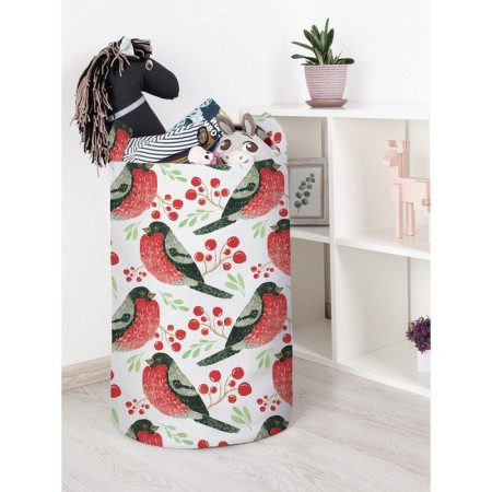 Basket for toys "Bullfins arrived, size 40x60 cm