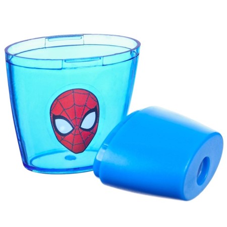 Plastic sharpener, blue color, spider-man-3