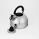 A kettle with a stainless steel whistle “Black Night”, 3 l, fixed handle, chrome color