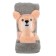 Tainted tange "Bear", 330 g, size 70x140 cm, color gray color