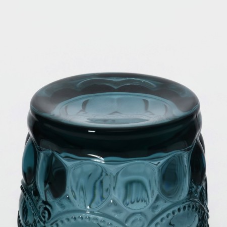 Glass glass Magistro "La-Channel", 350 ml, blue color-2