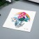 Tattoo on the body color "Mermaid and dolphin" 6x6 cm