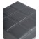 Baric stool Khurkroks Metal/Eco -leather, gray/gray 36x36x81 cm