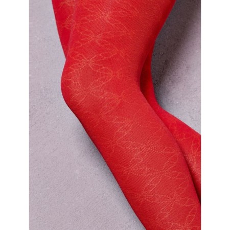 Pantyhose Baby thin cotton conte kids, height 116-122 cm, Bordeaux color-1