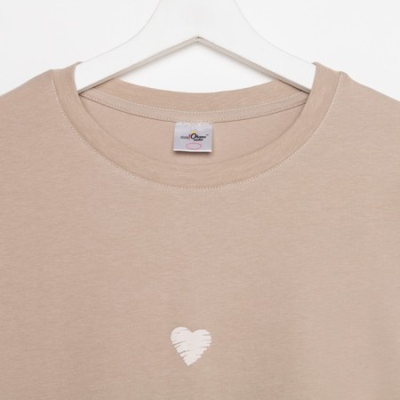 Women's T -shirt, beige color, size 50-4