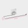 Holder for towels on Velcro of Dolyan, 27 × 7 × 7 cm, chrome color