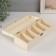 Casket Wood for painting with divisions "rectangular" locking buckle 26x11x8 cm