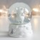 Souvenir Polystone Water Ball "Snowman in a hat with pompom" 7x6.7x8.8 cm
