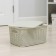 Storage box with a rattan lid, 13 l, 37 × 28 × 19 cm, white color