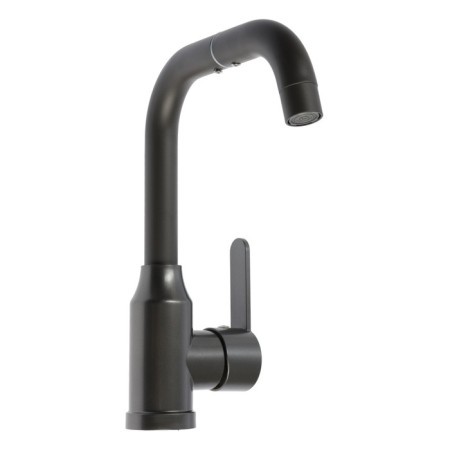 Zein Z3703 kitchen mixer, swing surplus 20 cm high, ABS plastic, graphite-6