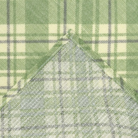 A towel 35x60 cm, the Scottish is green, waffle, 120 g/m, HL100%-3