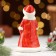 Souvenir "Snow Maiden Metel", Red fur coat, 11 cm, porcelain