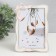 Photo frame metal, glass 10x15 cm "Pink bow with ribbon" 12x17.2 cm