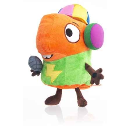 Soft dino toy "Ricky in headphones", with sound, 20 cm-6