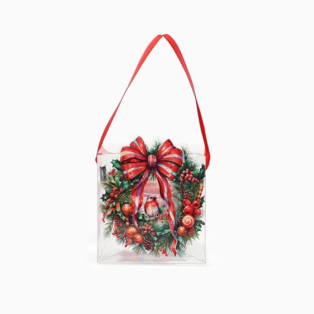 Gift New Year's Folding PVC, “New Year's Wreath”, 10 x 10 x 10 cm, New Year-2