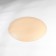 Ivory plate, glass, d = 21 cm, beige color