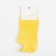 Women's socks shortened minku "banana", yellow color, size 36-39 (23-25 ​​cm)