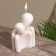 Candle "pair" 7.5x5x11 cm, paraffin