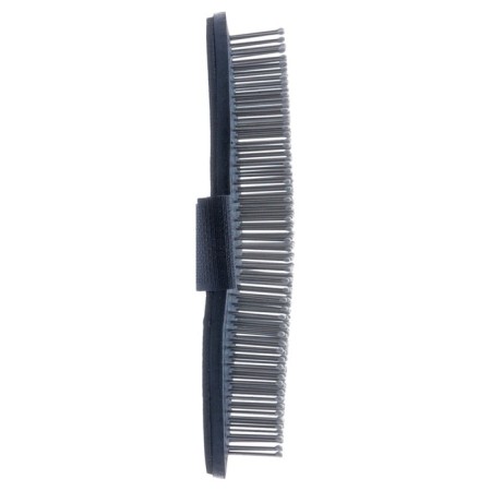 Delight brush rubber, on hand, metal teeth with a drop, black-1