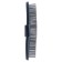 Delight brush rubber, on hand, metal teeth with a drop, black