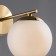 Bra Freya Fr5230WL-01BS Marble, 210x210x200 mm, E27, 1x60W, brass color