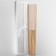 Fan bamboo, textiles h = 21 cm "monocet" in a box, white