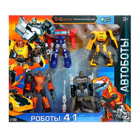 The set of robots “Heroes team” will be transformed, 4 pcs-32