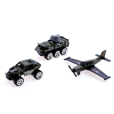 Set of metal machines "Army", 3 pieces, mix-1