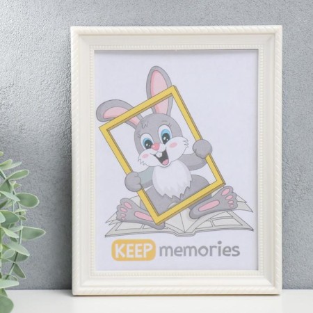 Photo frame plastic L-1 15x21 cm pearl (plastic screen)