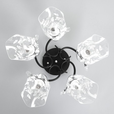ARISA chandelier 5he27 40W Black 58x58x27 cm Bayerlux-3