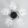 ARISA chandelier 5he27 40W Black 58x58x27 cm Bayerlux