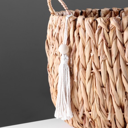 Storage basket with “Bali” handles, D300 Sh300 B300, natural-3