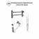 ARIS Robe electric heated towel rail, 400x600 mm, 6 crossbars, white