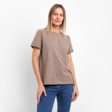 Футболка женская, цвет коричневый, размер 44-46 (L)