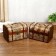 Casket Wood Elevated "Traveler Map" chest MIX 15x22x15.5 cm