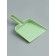 Scoop with a brush for cleaning animals 20 x 12 x 2 cm, green